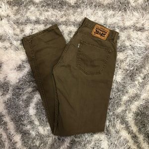Men’s Levi’s 505 dark khaki 31W x 34L Jeans